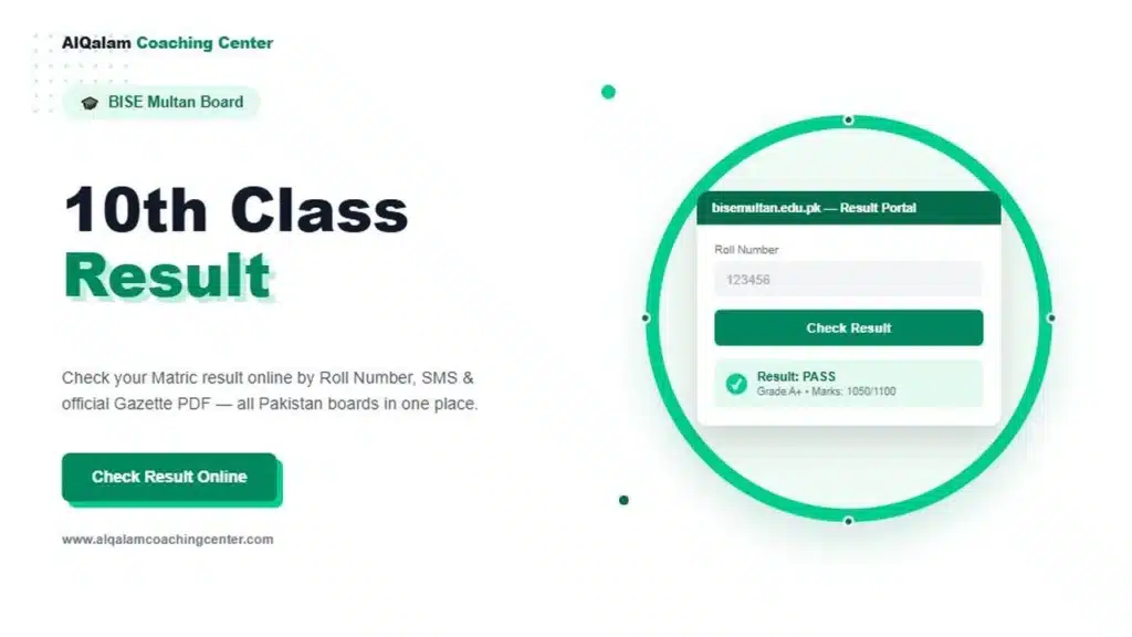 10th Class Result Multan Board