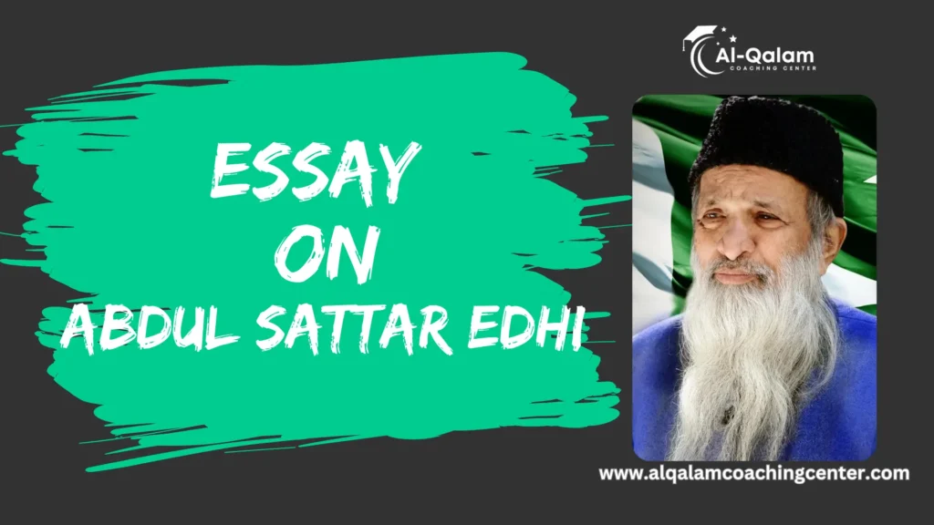 Essay on Abdul Sattar Edhi