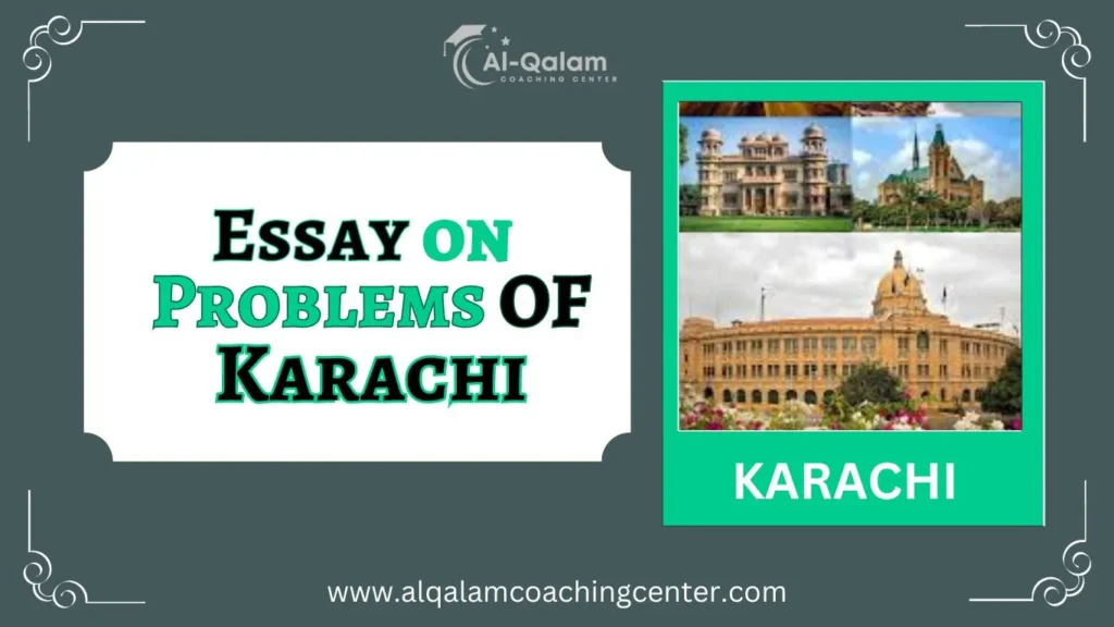 essay on the problems of Karachi