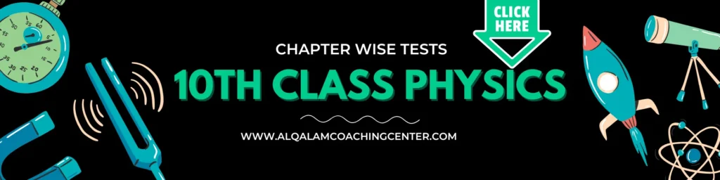 Chapter Wise Test Of 10th Class Physics