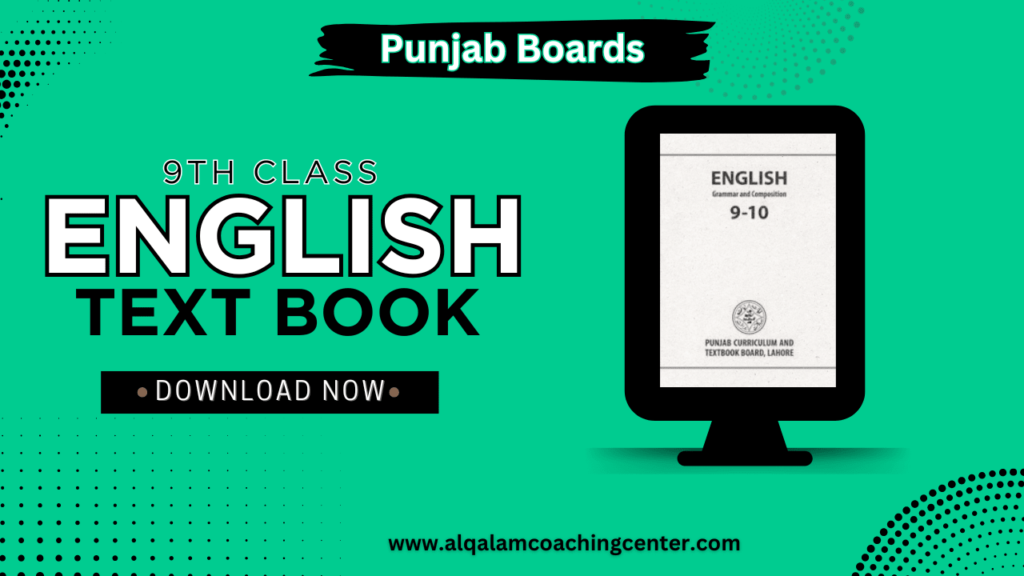 9th Class English Grammar Punjab Textbook Board Download PDF