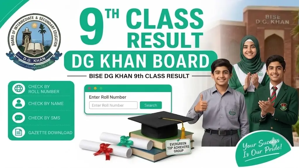 9th class result Dgkhan board