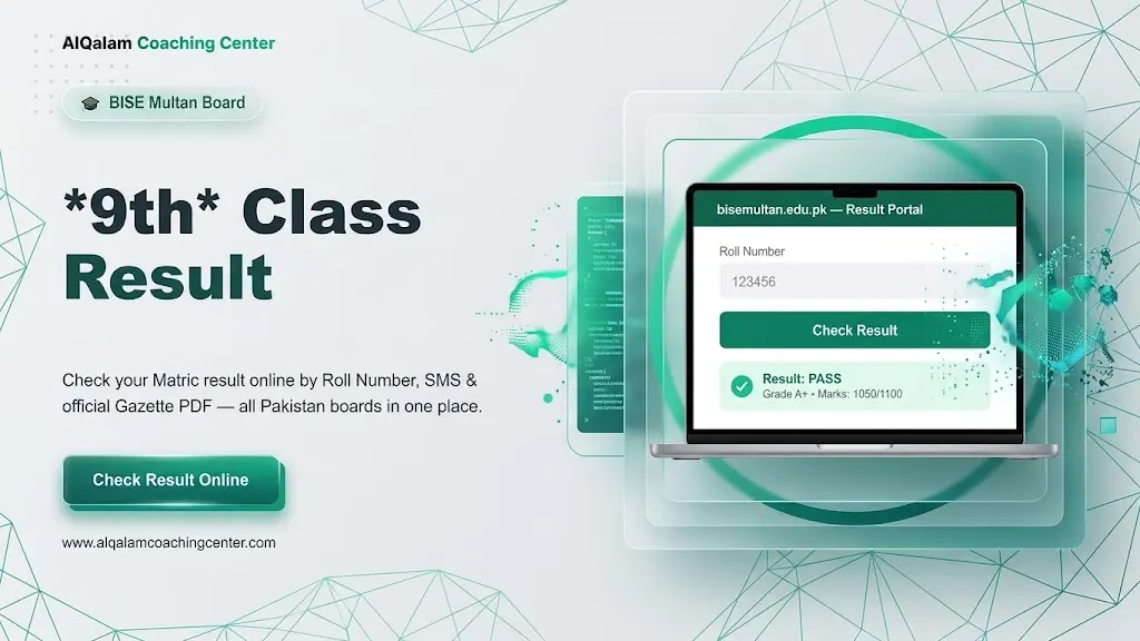 9th class result multan board